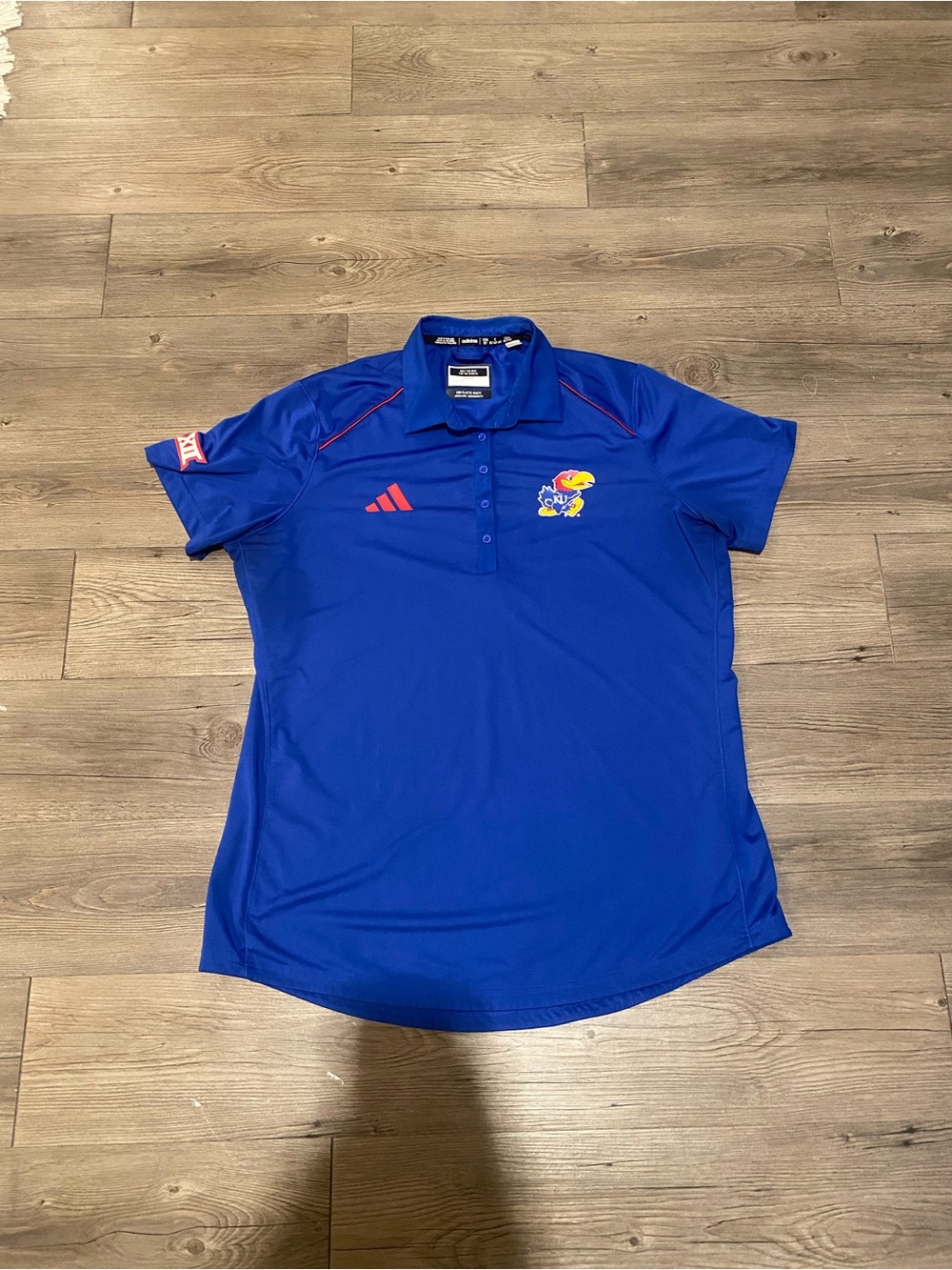 Adidas Kansas Jayhawks Athletic Polo